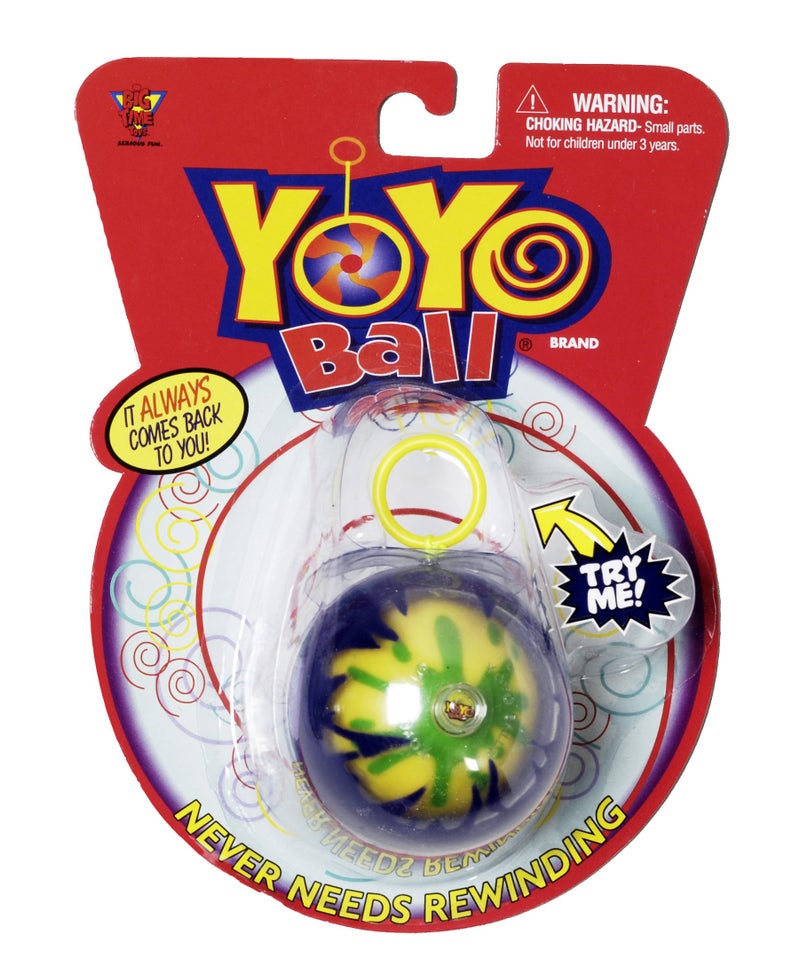 Big Time Toys Yoyo Ball Automatic Return Yoyo, Party Pack of 5, Assorted Colors and Patterns, Never Needs rewinding, New Twist on Old Fun, Enhances Motor Skills and Hand-Eye Coordination - Image 2